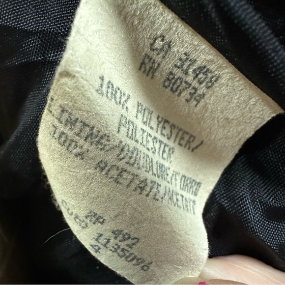 BCBGMaxazria Black 3 Button Slim Fit Shoulder Pad Pocket Blazer Jacket Womens 4 - Picture 14 of 15